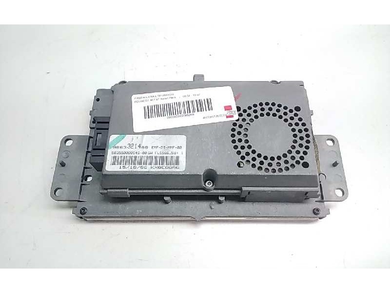 Recambio de pantalla multifuncion para peugeot 407 st sport pack referencia OEM IAM 9663321480  