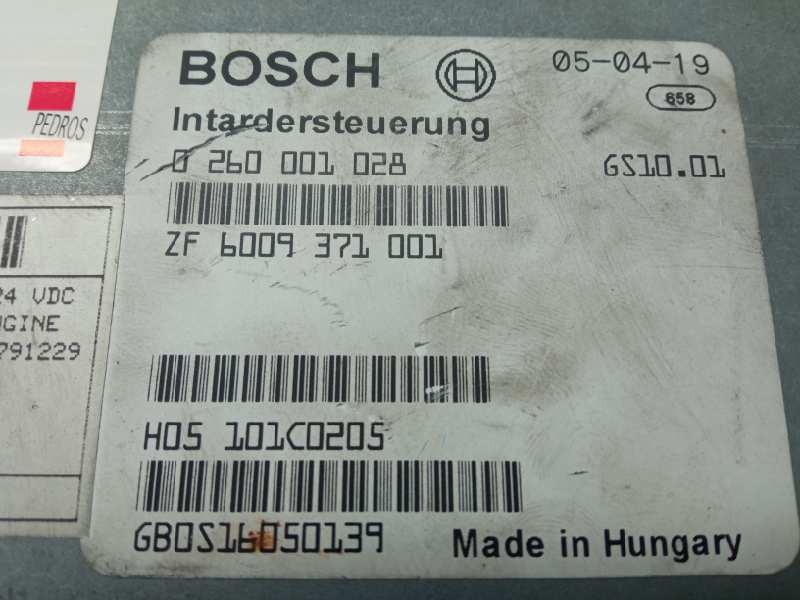 Recambio de centralita motor uce para iveco stralis (as) referencia OEM IAM 0260001028  