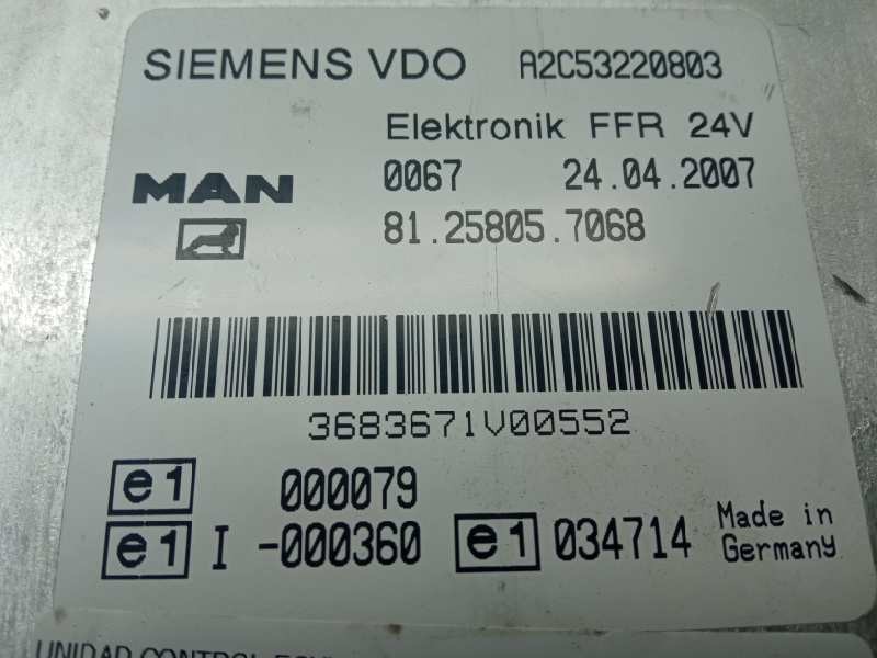 Recambio de unidad control ecu para man tg-a 32.xxx referencia OEM IAM A2C53220803  
