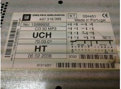 Recambio de sistema audio / radio cd para opel zafira b edition referencia OEM IAM 497316088 13289932  2