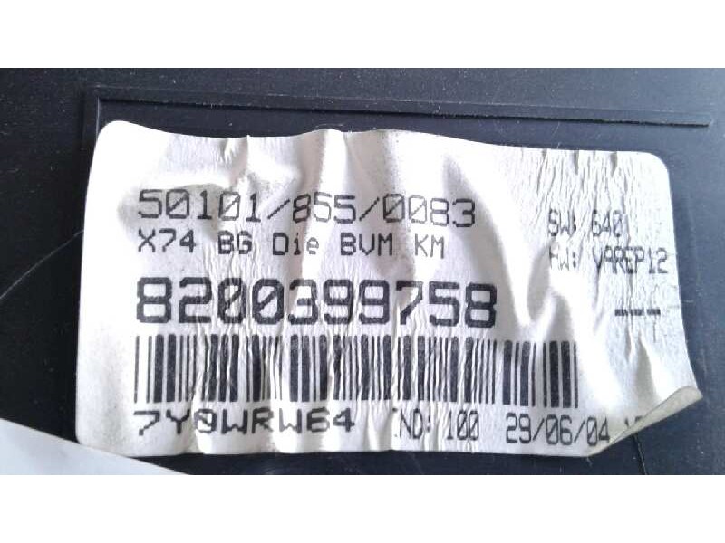 Recambio de cuadro instrumentos para renault laguna ii grandtour (kg0) dynamique referencia OEM IAM 8200291332  