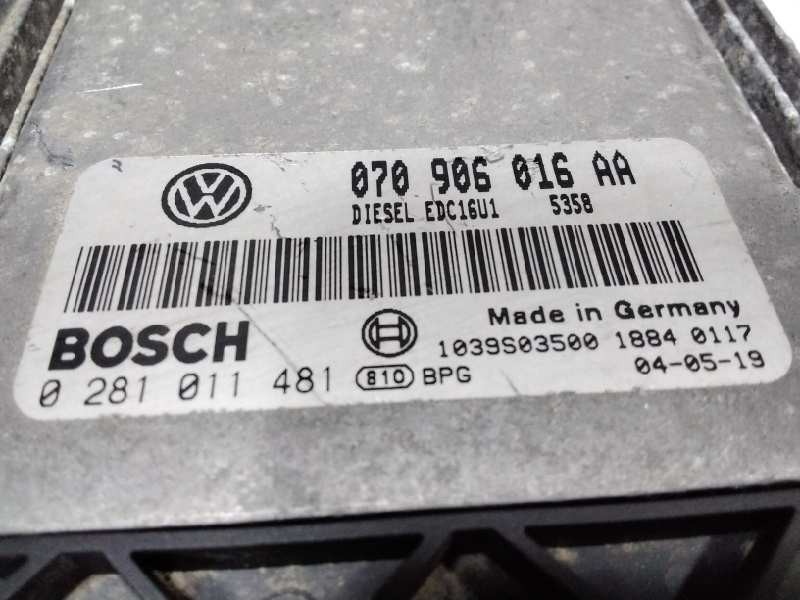 Recambio de centralita motor uce para volkswagen touareg (7la) tdi v10 referencia OEM IAM 070906016DAA  