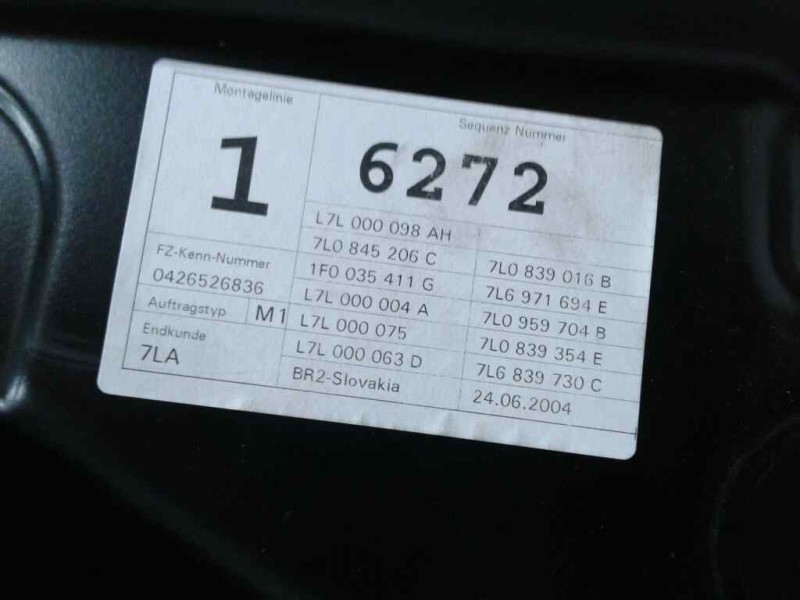 Recambio de elevalunas trasero derecho para volkswagen touareg (7la) tdi v10 referencia OEM IAM 7L0839462D 3D0959794C 