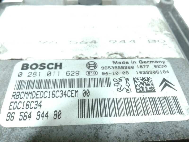 Recambio de centralita motor uce para citroen c4 coupe vtr referencia OEM IAM 0281011629  