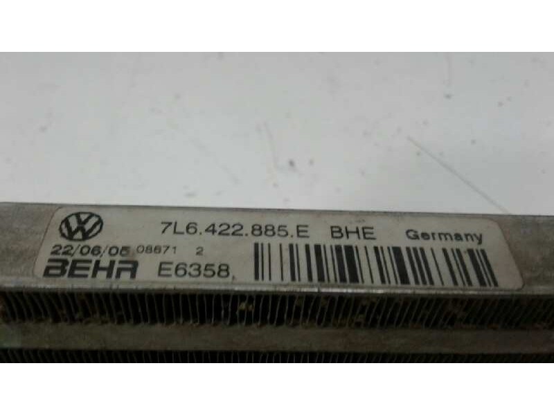 Recambio de radiador gasoil para volkswagen touareg (7la) tdi v6 referencia OEM IAM 7L6422885E  