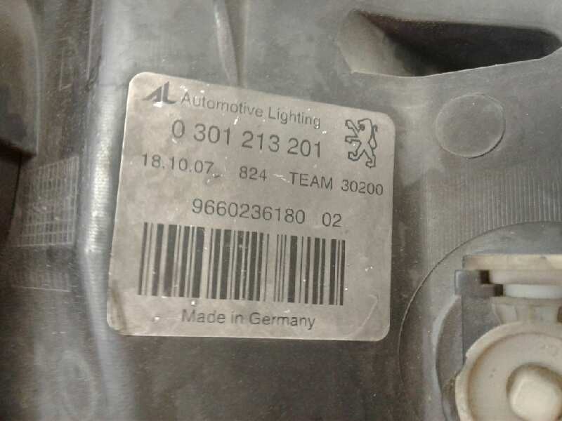 Recambio de faro izquierdo para peugeot 407 sport referencia OEM IAM 301213201L  