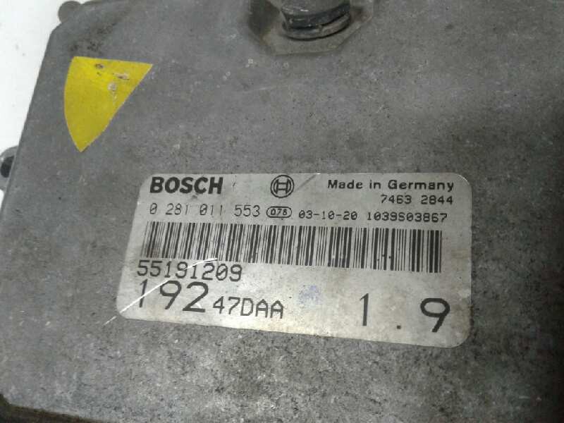 Recambio de centralita motor uce para fiat stilo (192) 1.9 jtd 115 referencia OEM IAM 0281011553  