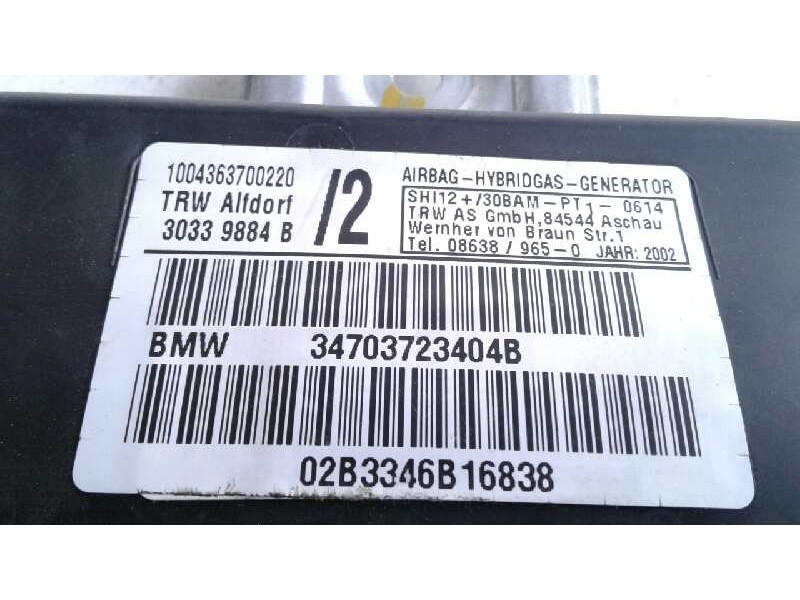 Recambio de airbag lateral derecho para bmw x5 (e53) 3.0d referencia OEM IAM 02B3346B16838  