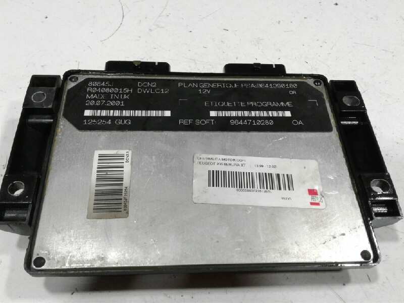 Recambio de centralita motor uce para peugeot 206 berlina xt referencia OEM IAM 9644710280 9641390180 