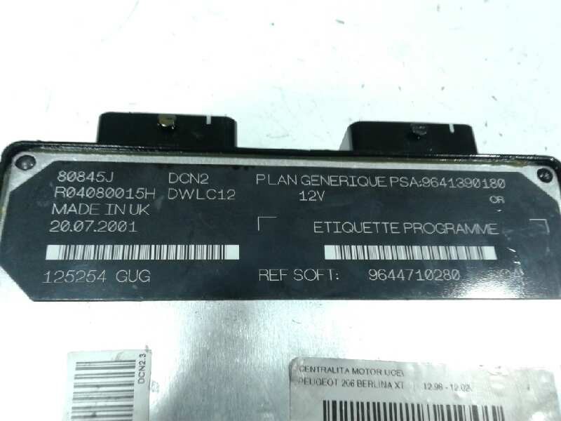Recambio de centralita motor uce para peugeot 206 berlina xt referencia OEM IAM 9644710280 9641390180 