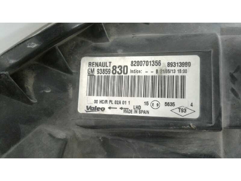 Recambio de faro derecho para renault trafic combi (ab 4.01) 2.0 dci diesel fap cat referencia OEM IAM   