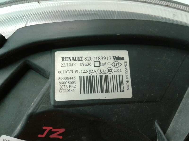 Recambio de faro izquierdo para renault kangoo (f/kc0) authentique 4x4 referencia OEM IAM 82001183917  