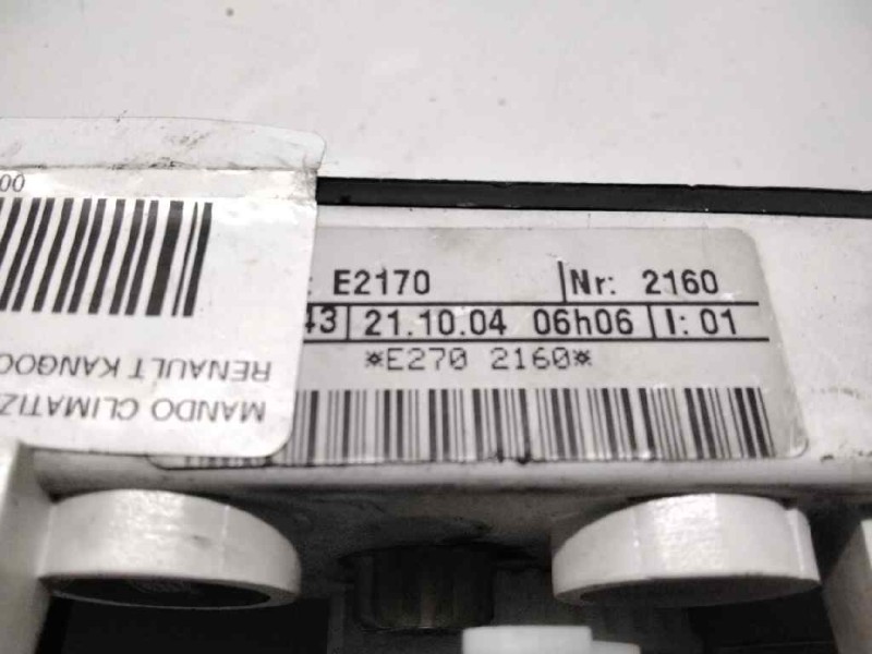 Recambio de mando climatizador para renault kangoo (f/kc0) authentique 4x4 referencia OEM IAM E2702160  