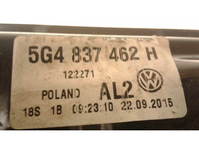 Recambio de elevalunas delantero derecho para volkswagen golf vii lim. 1.6 16v tdi dpf referencia OEM IAM 5G4837462H  