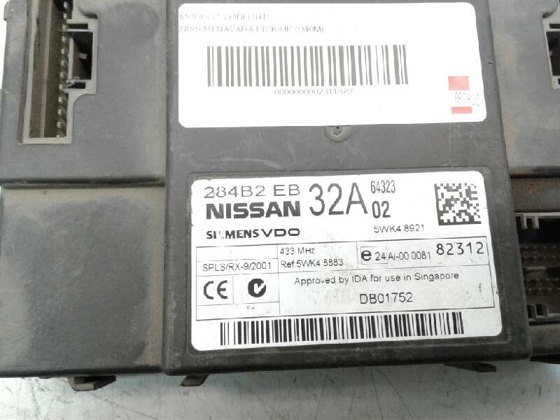 Recambio de modulo confort para nissan navara pick-up (d40m) referencia OEM IAM 5WK48921  
