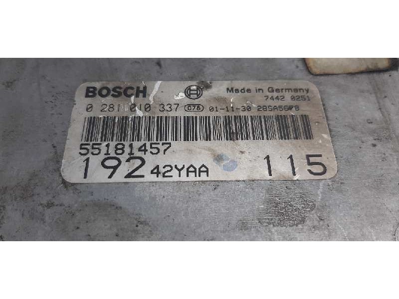 Recambio de centralita motor uce para fiat stilo (192) 1.9 jtd / 1.9 jtd 115 active referencia OEM IAM 0281010337  