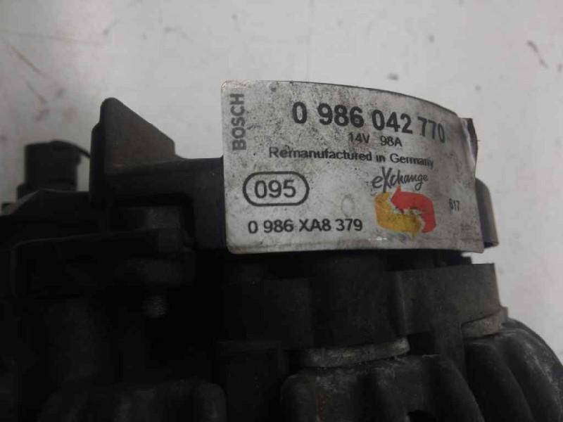 Recambio de alternador para renault megane i fase 2 berlina (ba0) 1.6 16v rxi (ba04) referencia OEM IAM 0986042770  