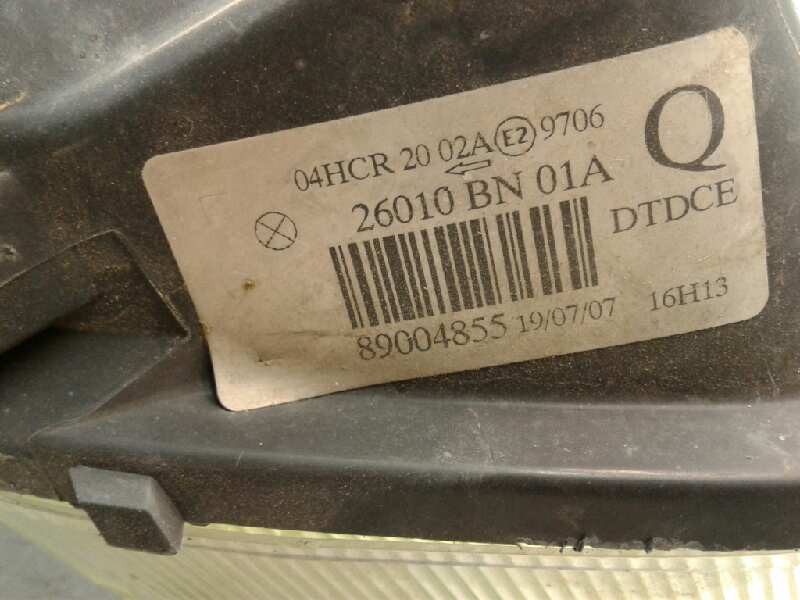 Recambio de faro derecho para nissan almera (n16/e) acenta referencia OEM IAM 89004855D  