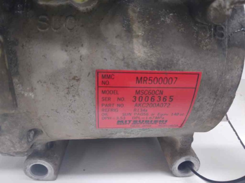 Recambio de compresor aire acondicionado para mitsubishi carisma berlina 4 (da0) 1600 classic referencia OEM IAM MR500007  