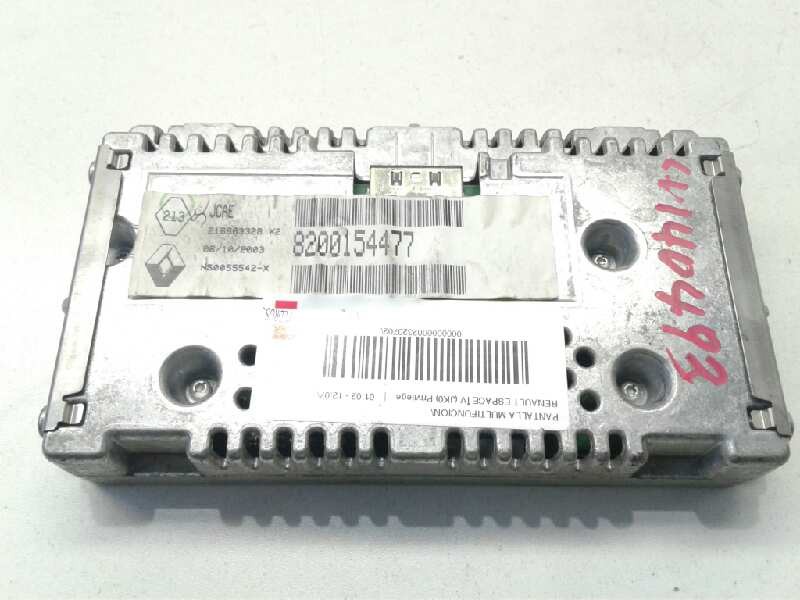 Recambio de pantalla multifuncion para renault espace iv (jk0) privilege referencia OEM IAM   