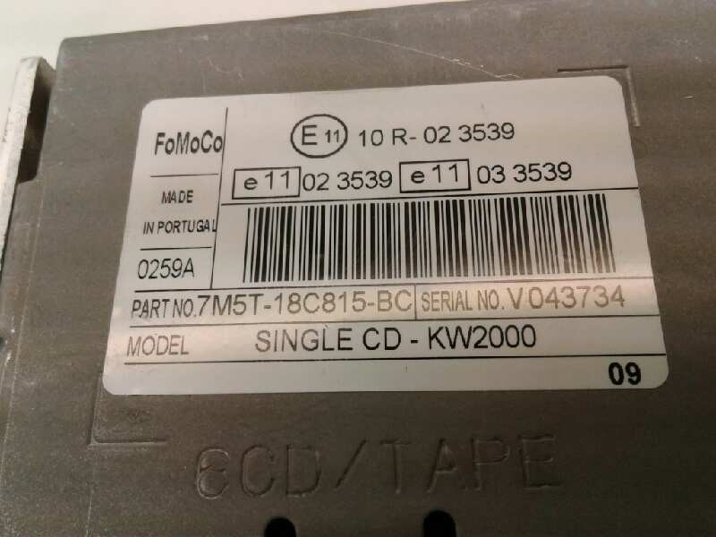 Recambio de sistema audio / radio cd para ford transit connect (tc7) 1.8 tddi turbodiesel cat referencia OEM IAM FDD200 7M5T18C8