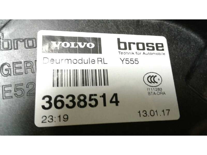Recambio de elevalunas trasero izquierdo para volvo v40 2.0 diesel cat referencia OEM IAM 3638514  