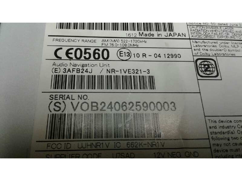 Recambio de sistema audio / radio cd para volvo v40 2.0 diesel cat referencia OEM IAM 31667135AA  