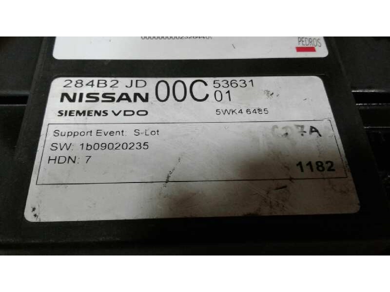 Recambio de centralita luces para nissan qashqai (j10) 2.0 dci turbodiesel cat referencia OEM IAM 284B2JD  