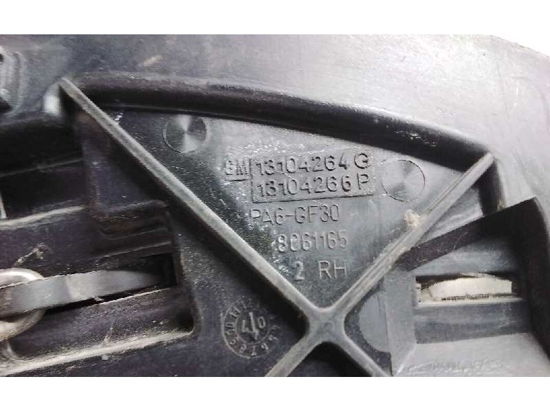 Recambio de maneta interior delantera derecha para opel combo (corsa c) cargo referencia OEM IAM 13104264G  