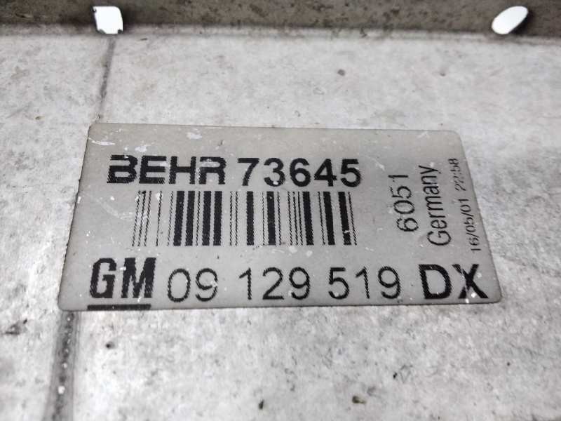 Recambio de intercooler para opel zafira a elegance referencia OEM IAM GM09129519DX  