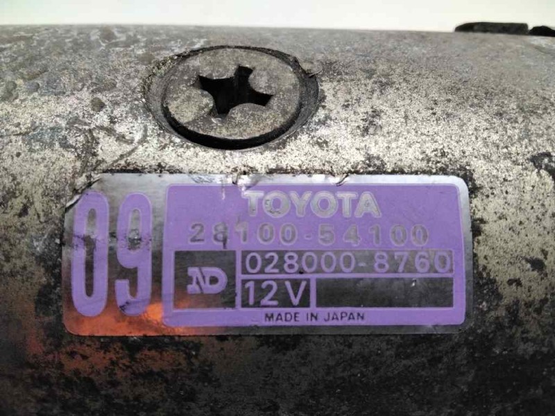 Recambio de motor arranque para toyota land cruiser 2.5 td referencia OEM IAM 2810054100 0280008760 