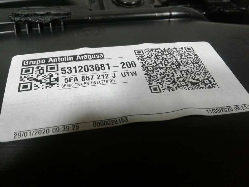 Recambio de guarnecido puerta trasera derecha para seat leon (kl1) fr referencia OEM IAM 5FA867212JUTW  