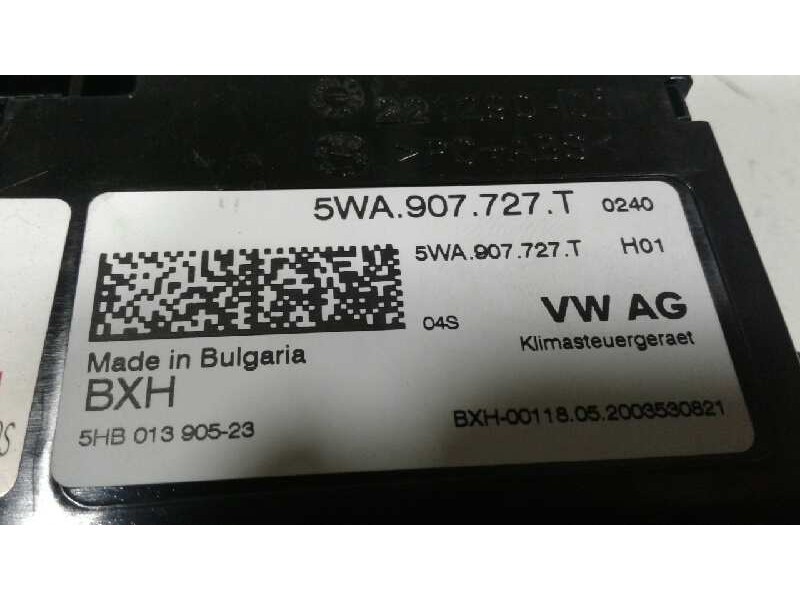 Recambio de mando calefaccion / aire acondicionado para seat leon (kl1) fr referencia OEM IAM 5WA907727T  