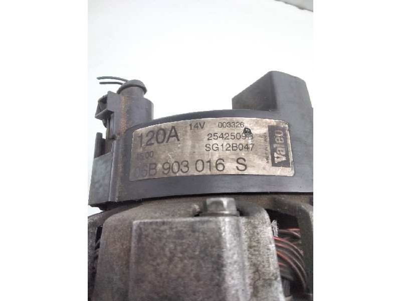 Recambio de alternador para audi a4 berlina (8e) 2.0 referencia OEM IAM VALEOSG12B047 2542500B AUDI 06B903016S