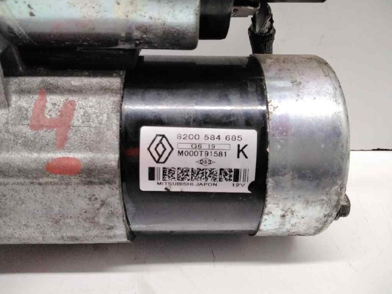 Recambio de motor arranque para renault kangoo (f/kc0) 1.5 dci diesel referencia OEM IAM 8200584685 M000T91581 