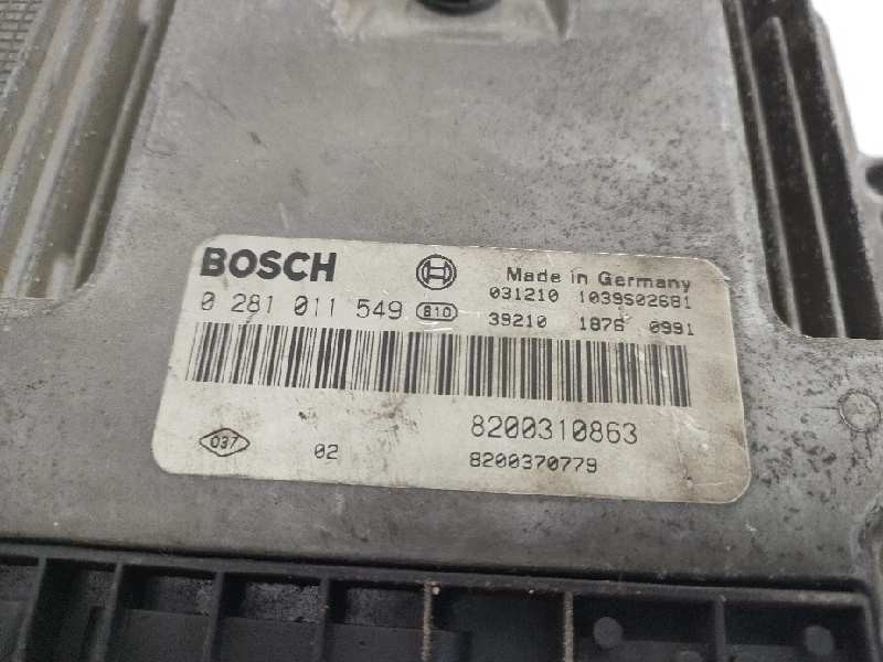 Recambio de centralita motor uce para renault megane ii berlina 5p confort authentique referencia OEM IAM 0281011549  