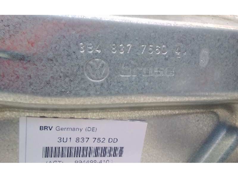 Recambio de elevalunas delantero derecho para skoda superb (3u4) elegance referencia OEM IAM 3B4337756D4  