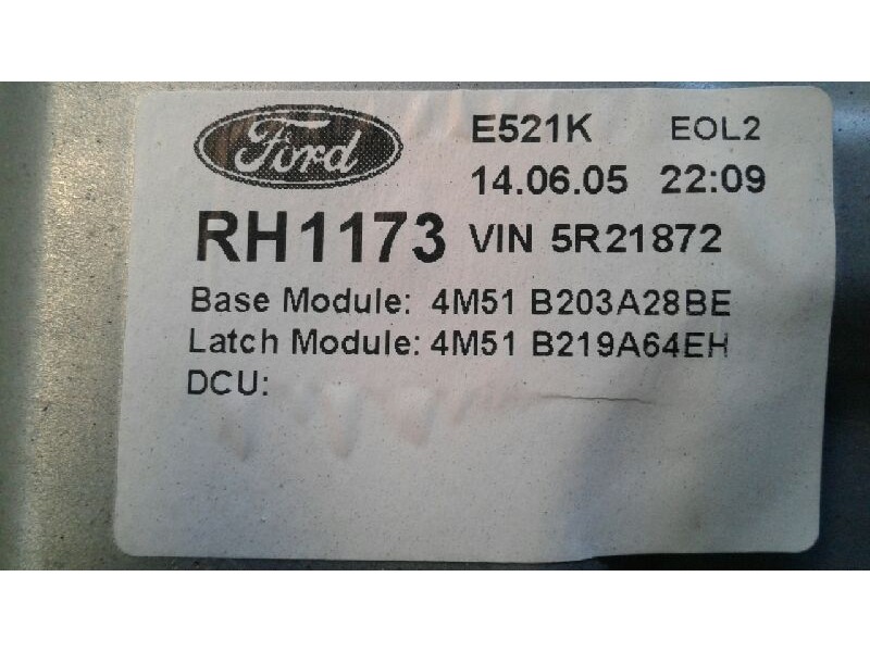 Recambio de elevalunas delantero derecho para ford focus berlina (cap) ambiente (d) referencia OEM IAM 1736144  