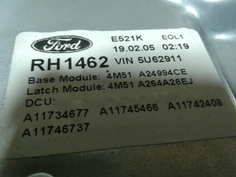 Recambio de elevalunas trasero derecho para ford focus berlina (cap) ambiente (d) referencia OEM IAM 1738643  