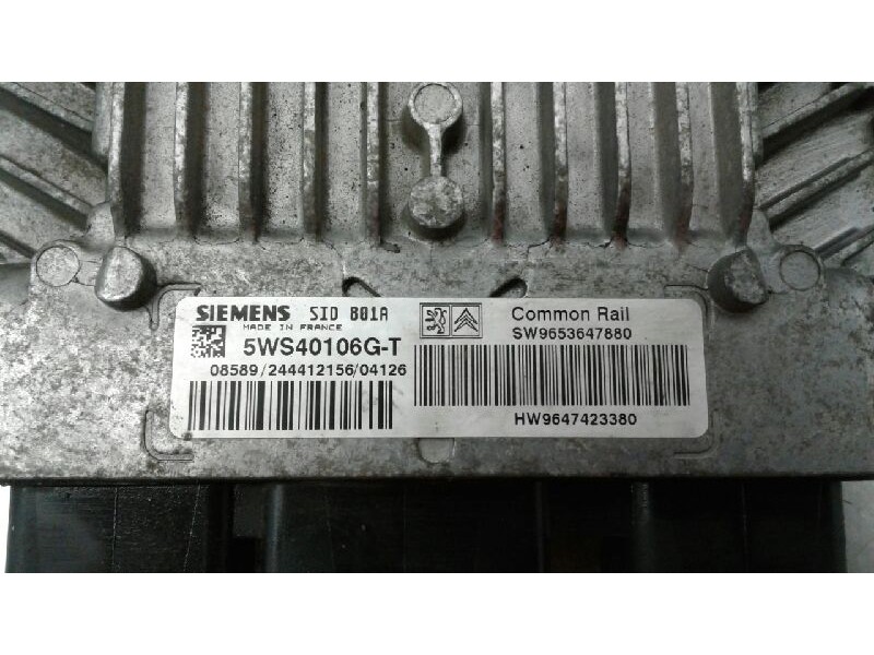 Recambio de centralita motor uce para citroen xsara coupe 2.0 hdi vts (66kw) referencia OEM IAM 5WS40106GT  