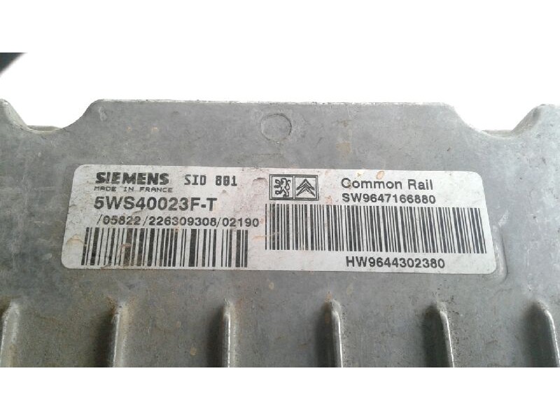 Recambio de centralita motor uce para citroen xsara berlina 2.0 hdi exclusive (66kw) referencia OEM IAM SW9644302380  