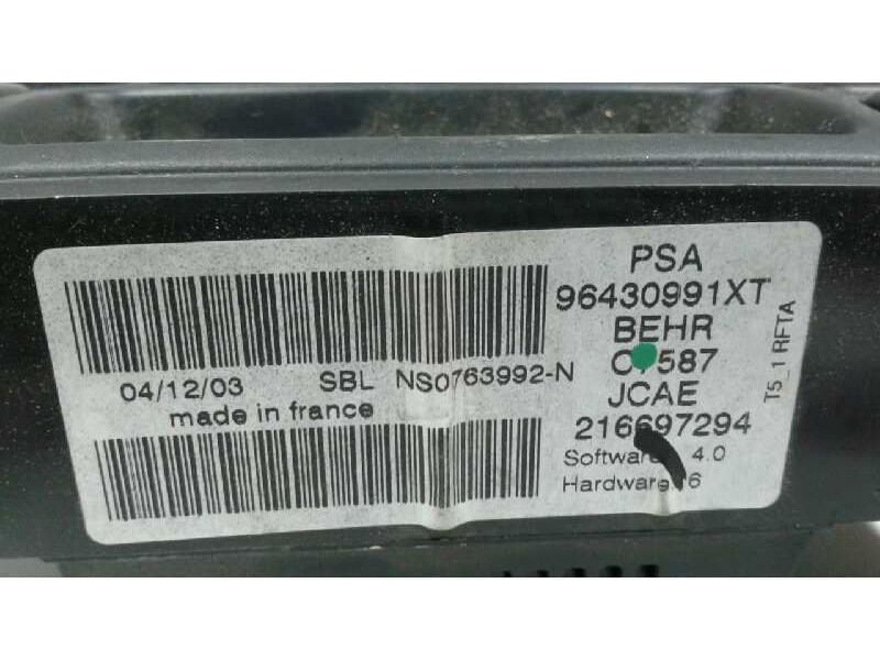 Recambio de mando climatizador para peugeot 307 (s1) xr clim referencia OEM IAM 96430991XT  
