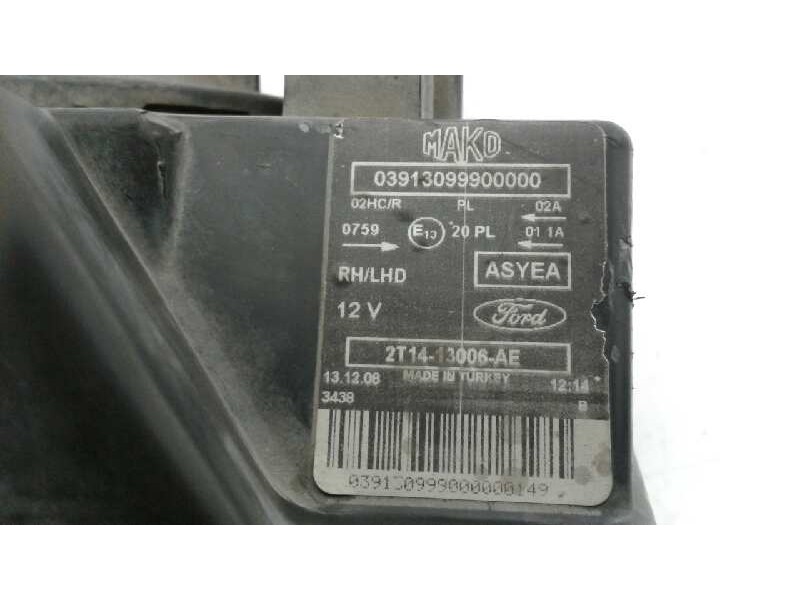 Recambio de faro derecho para ford tourneo connect (tc7) kombi b. corta (2006) referencia OEM IAM   