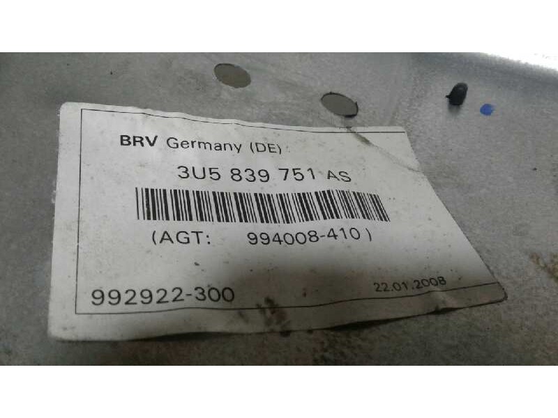 Recambio de elevalunas trasero izquierdo para skoda superb (3u4) comfort referencia OEM IAM 3U5839751AS  