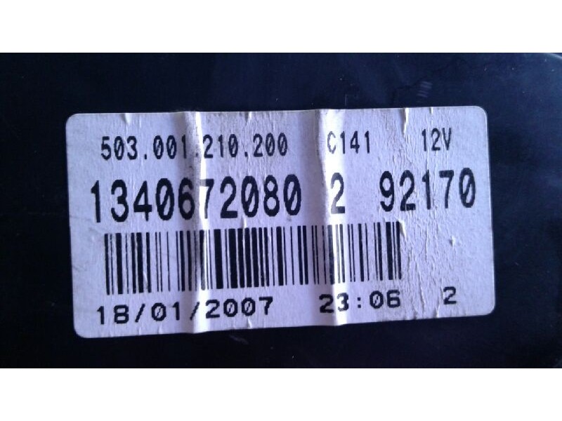 Recambio de cuadro instrumentos para fiat ducato caja abeirta 33 (06.2006 =>) l1 120 multijet referencia OEM IAM 134067208029217