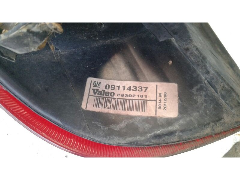 Recambio de piloto trasero derecho para opel corsa c comfort referencia OEM IAM 09114337  