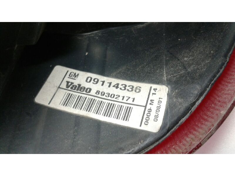 Recambio de piloto trasero izquierdo para opel corsa c club referencia OEM IAM 09114336  