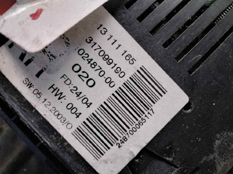 Recambio de pantalla multifuncion para opel astra h berlina cosmo referencia OEM IAM 13111165  