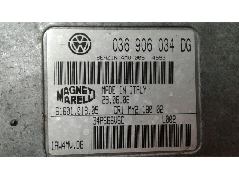 Recambio de centralita motor uce para seat ibiza (6l1) fresh referencia OEM IAM 039906034DG  