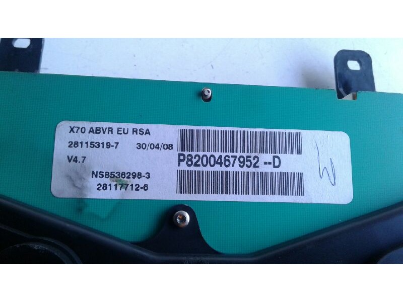 Recambio de cuadro instrumentos para nissan interstar mod. 04 (x70) combi l2h2 6 - plazas, techo referencia OEM IAM P8200W467952
